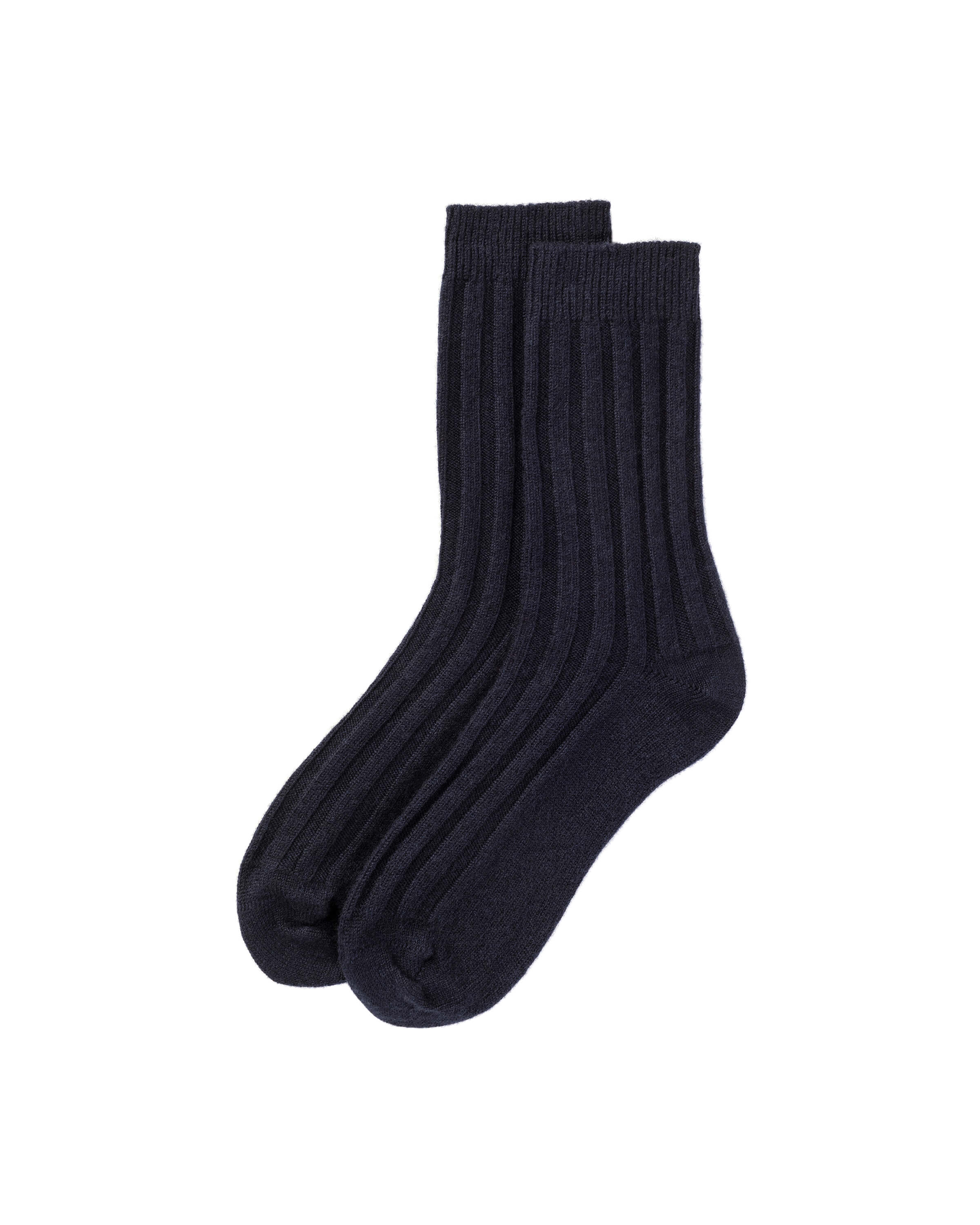 Men's Dark Navy Cashmere Travel Socks