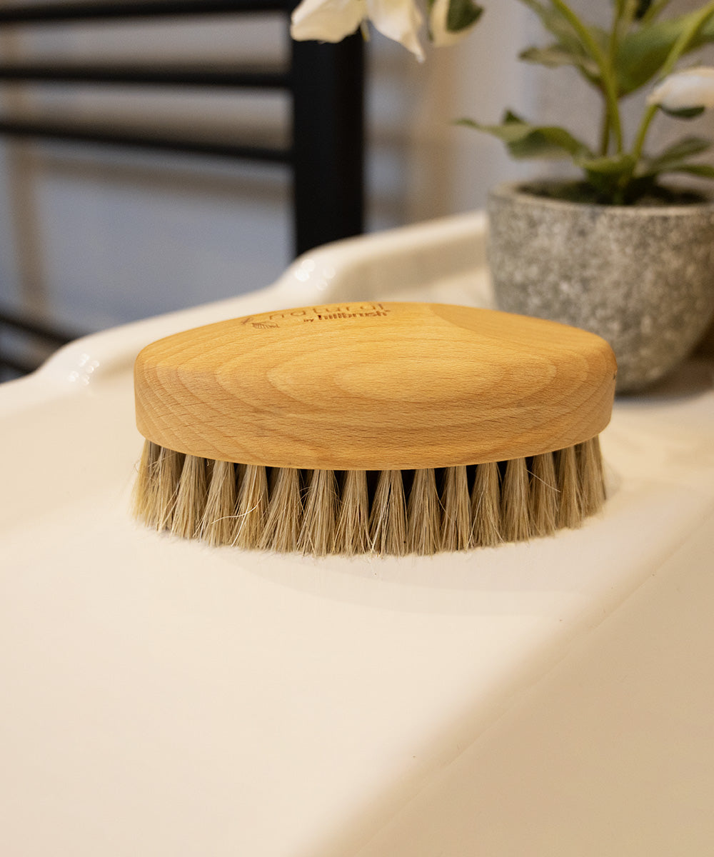 Natural by Hillbrush Body Brush - Soft - 100% FSC® Certified Beechwood / Horse Hair