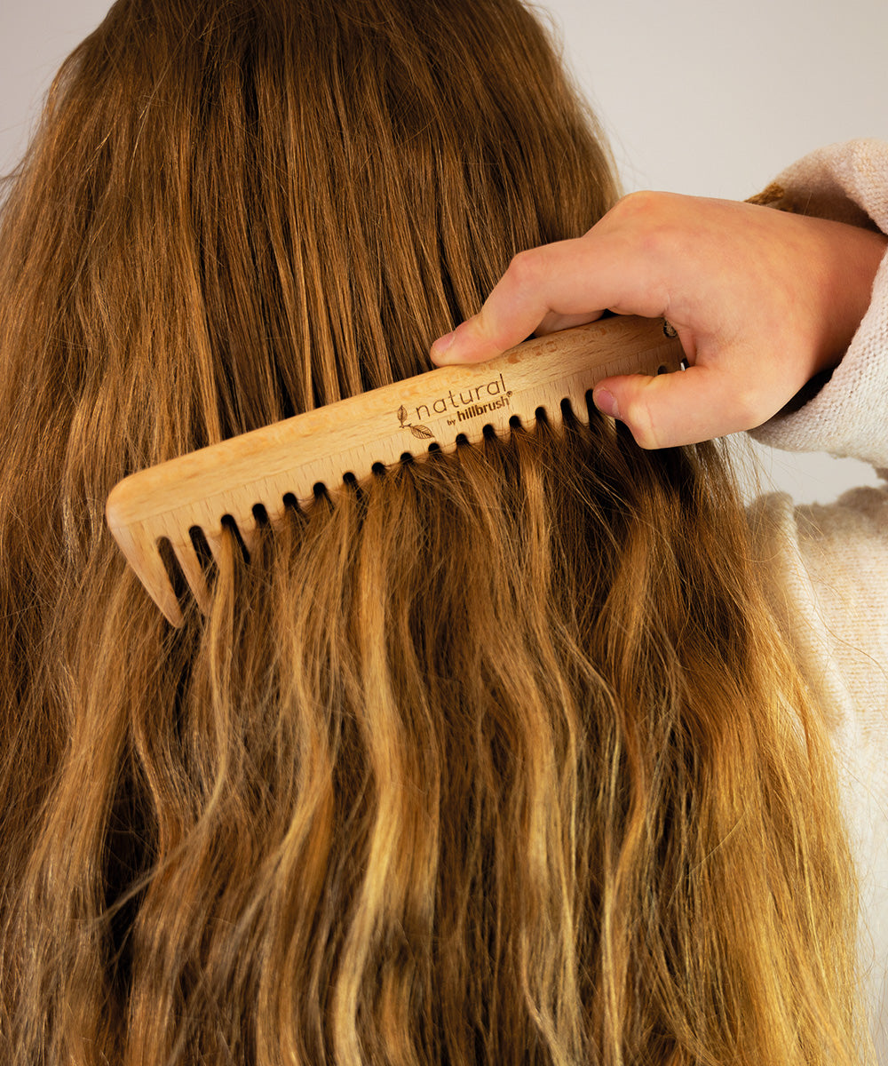Natural by Hillbrush 100% Biodegradable Wide Tooth Comb - 100% FSC® Certified Beechwood / 4.2cm 17.6cm 0.7cm 0.02kg