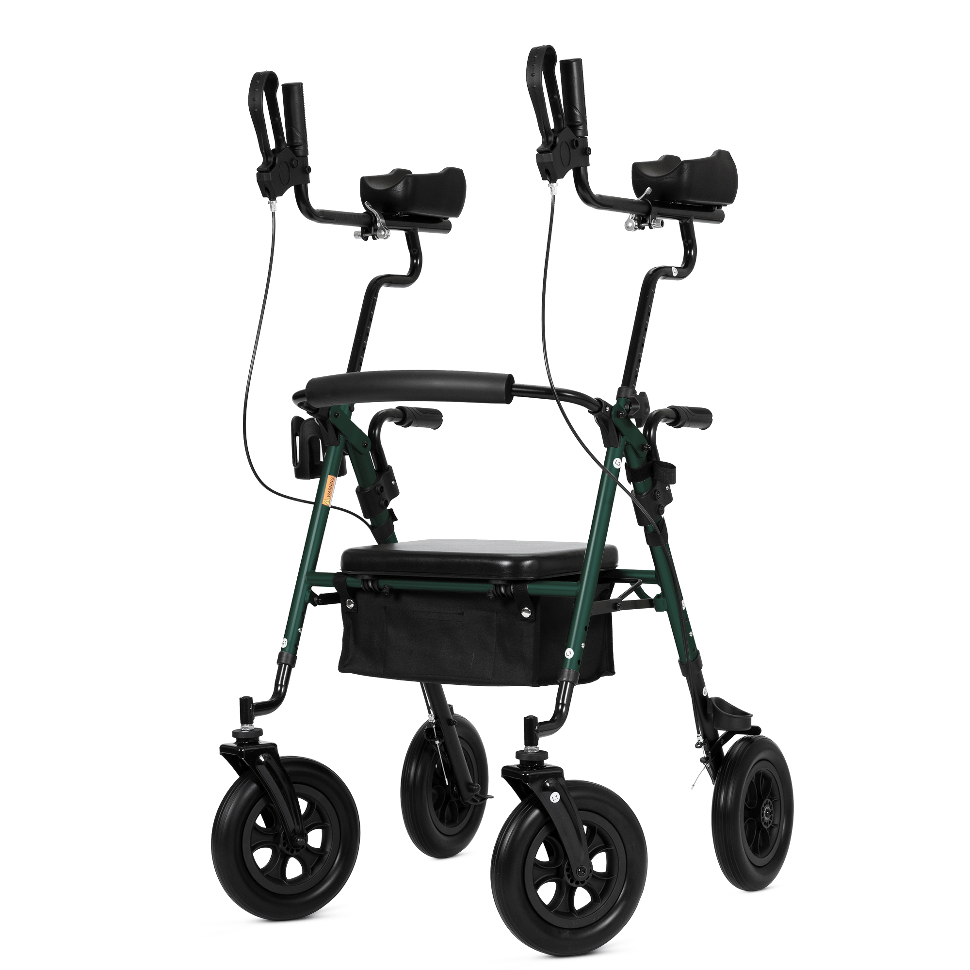 HFK-9236T4 All Terrain Dual-Brake Upright Walker 10" Wheels Refurbished - Green