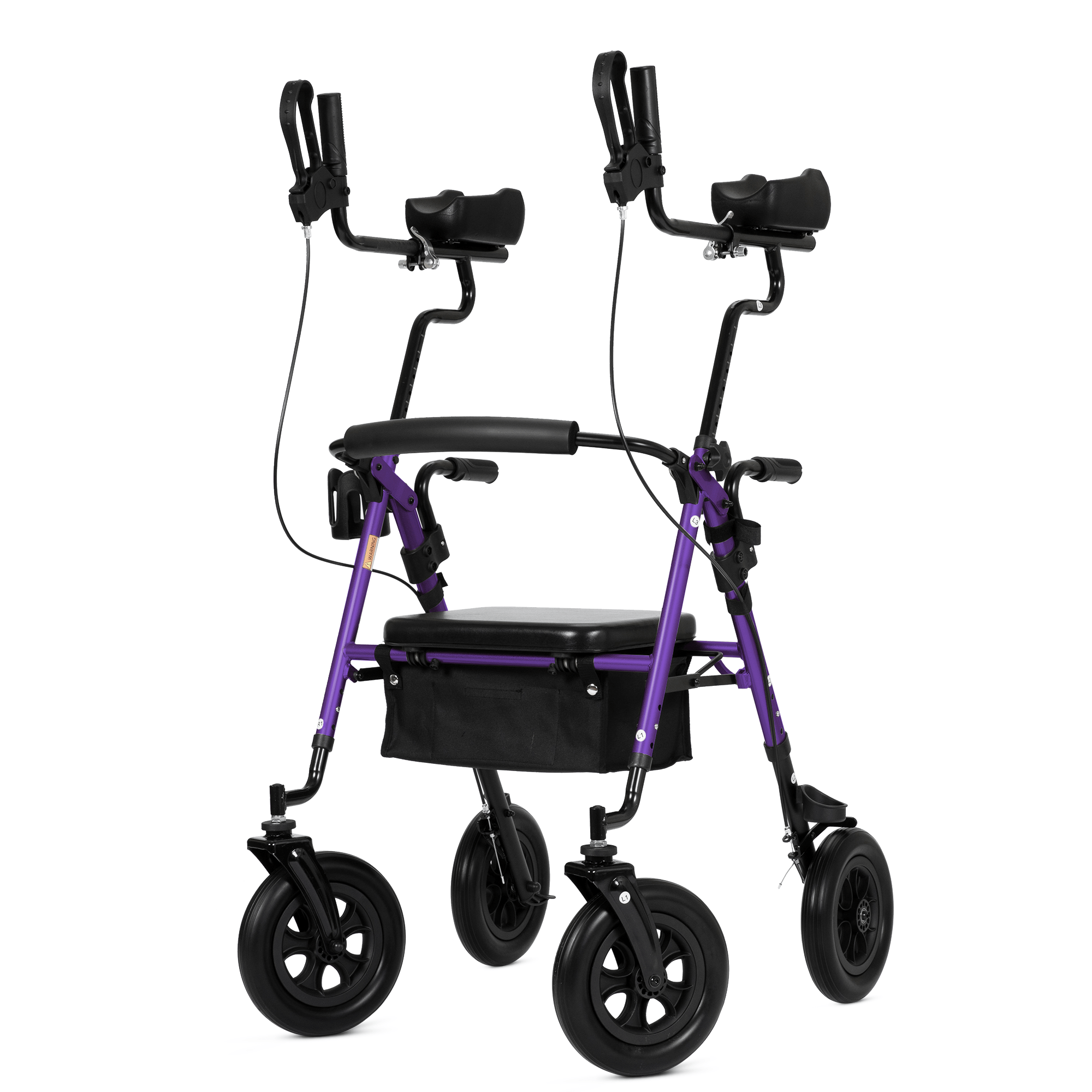 HFK-9236T4 All Terrain Dual-Brake Upright Walker 10" Wheels Refurbished - Purple