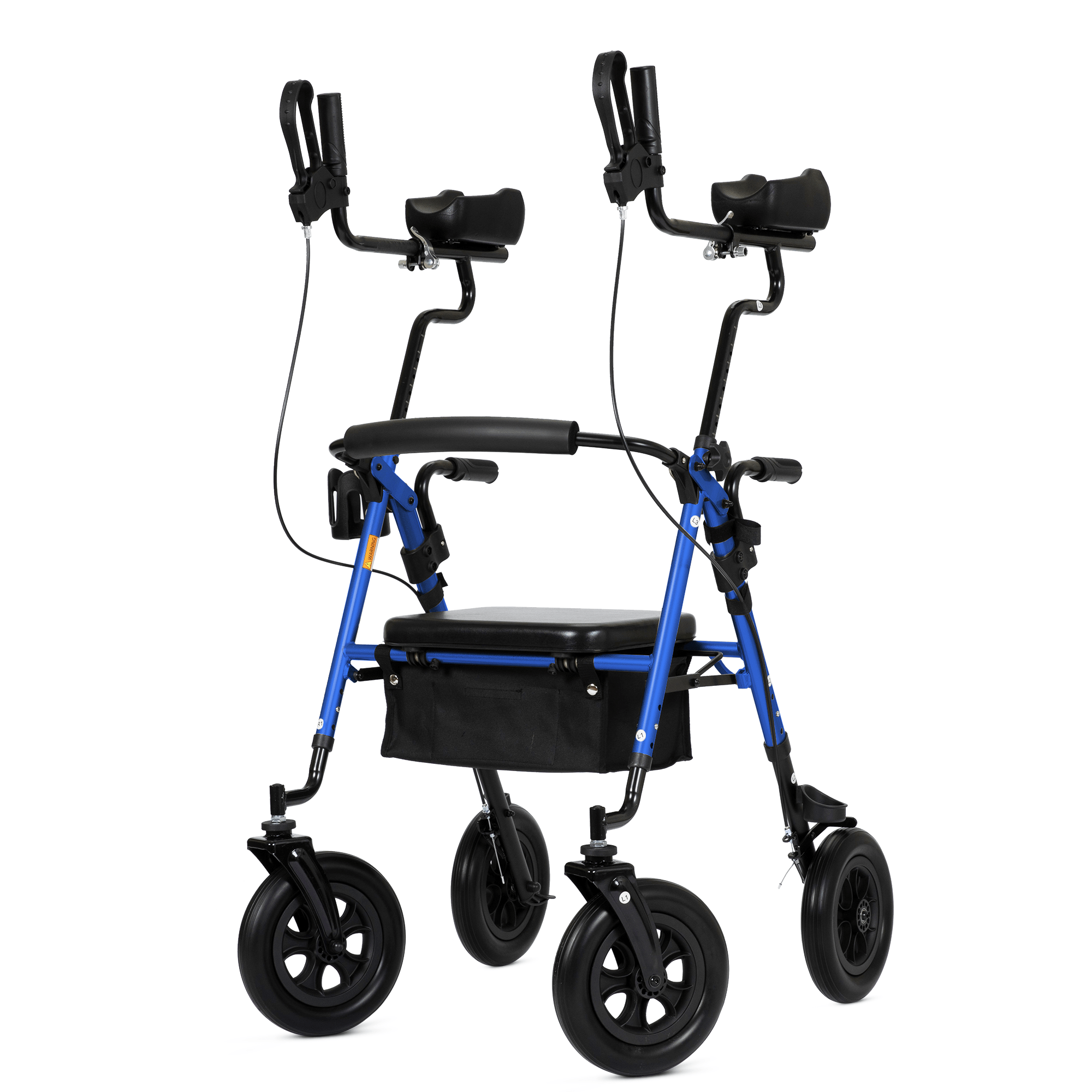 HFK-9236T4 All Terrain Dual-Brake Upright Walker 10" Wheels Refurbished - Blue