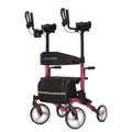 HFK-9240 Dual-Brake Upright walker 10" wheels - Red