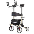 HFK-9240 Dual-Brake Upright walker 10" wheels - Champagne