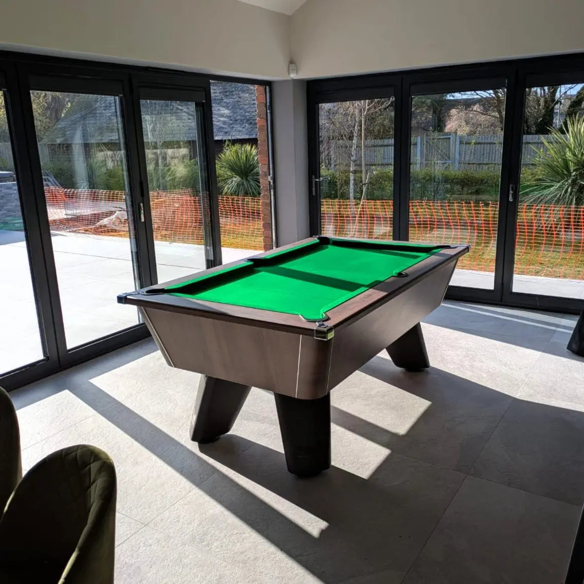 Cry Wolf Slate Bed Indoor Pool Table - Dark Walnut - 6ft & 7ft - 7ft