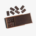Handcrafted Leather Domino Set - Dark Brown