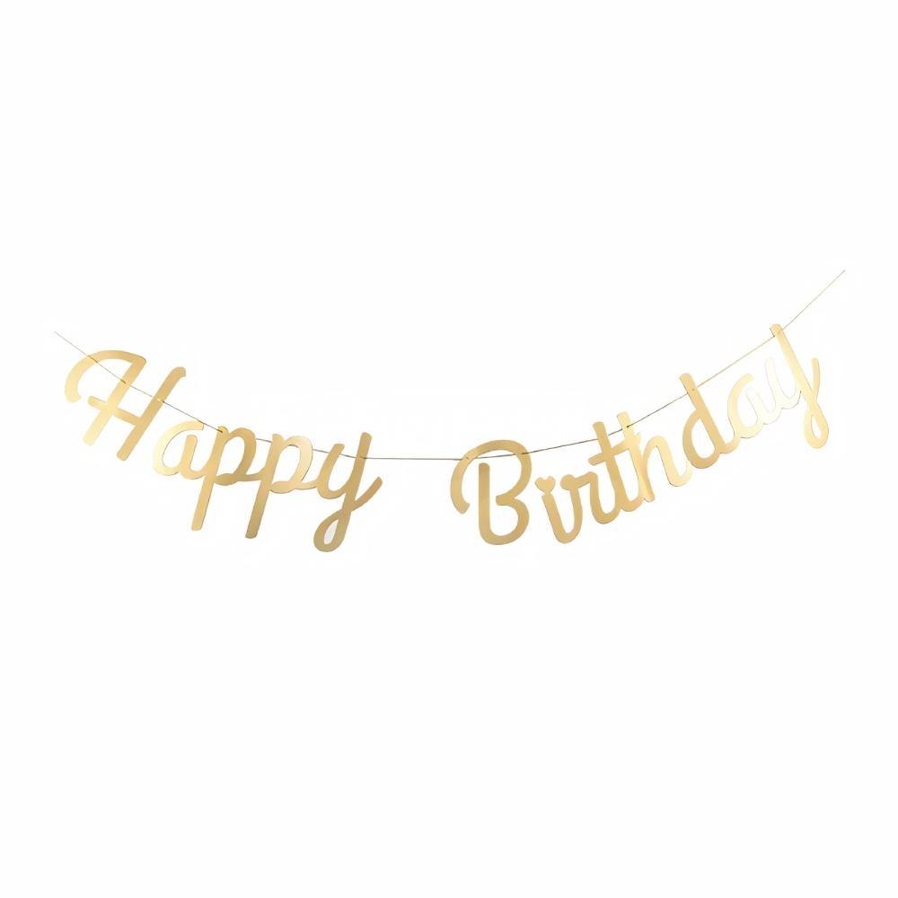 Happy Birthday slinger (Goud)