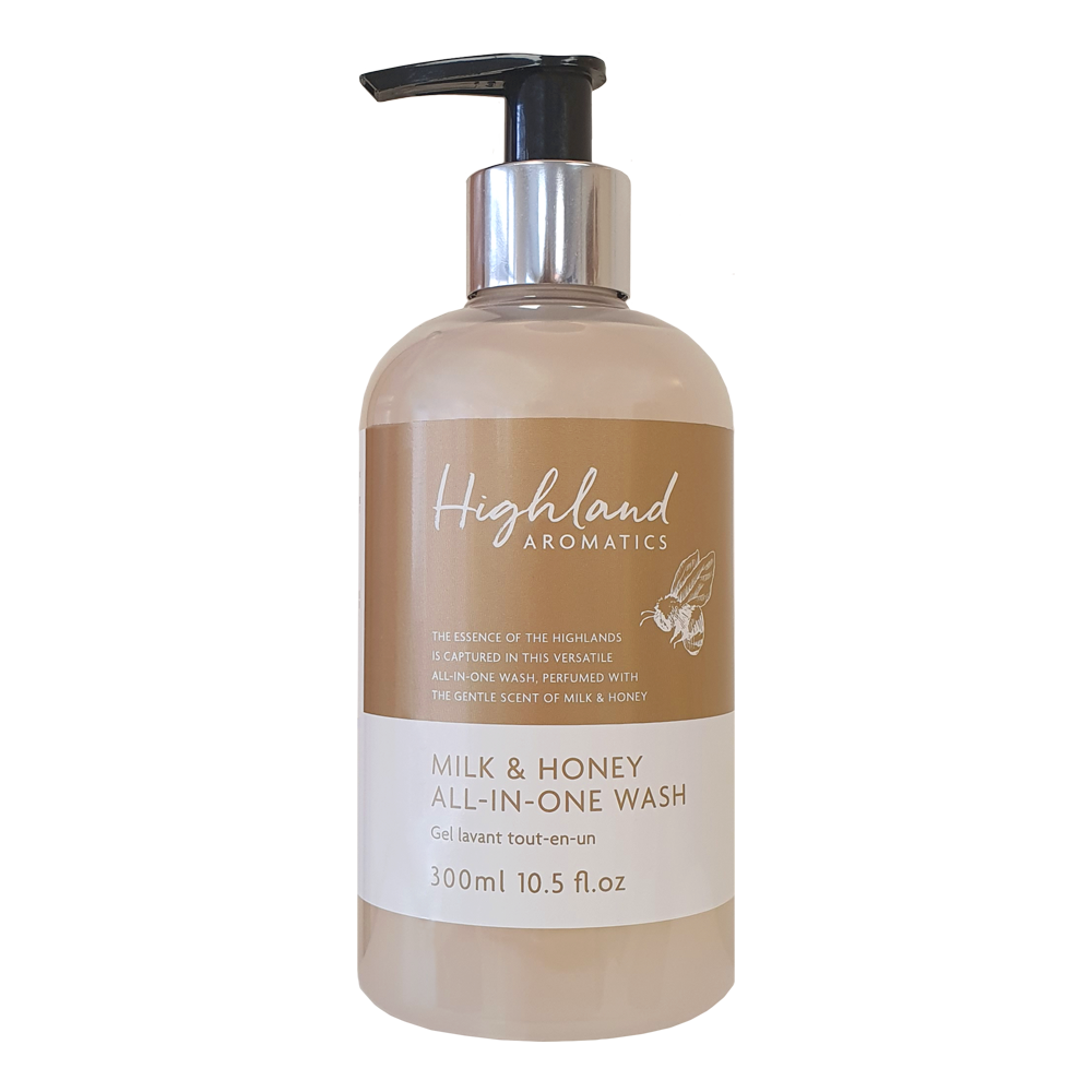 Highland Aromatics - Milk & Honey All In One Wash 300ml - 300ml