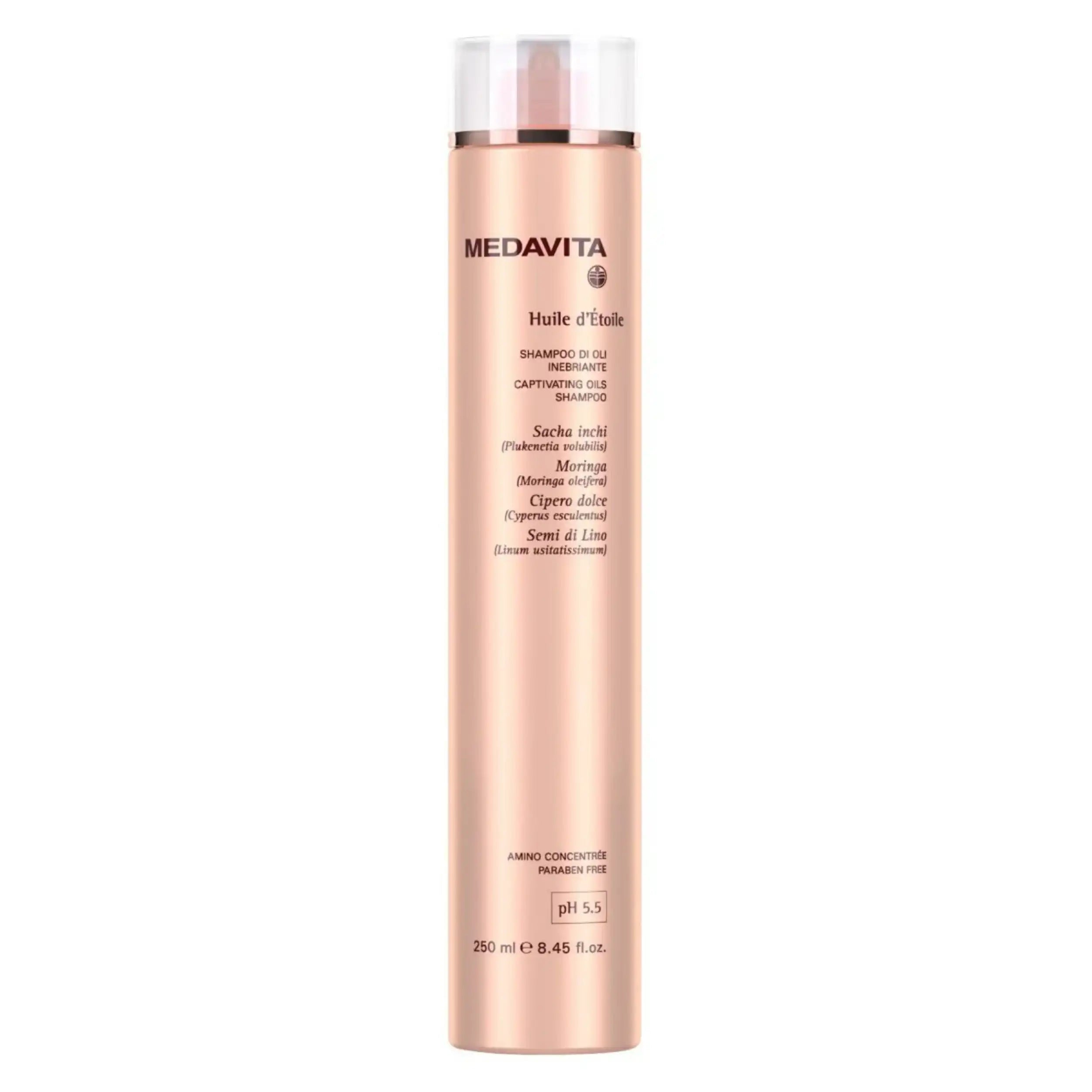 Medavita Huile D'etoile Shampoo di Oli Inebriante 250ml - Per capelli spenti e senza vita