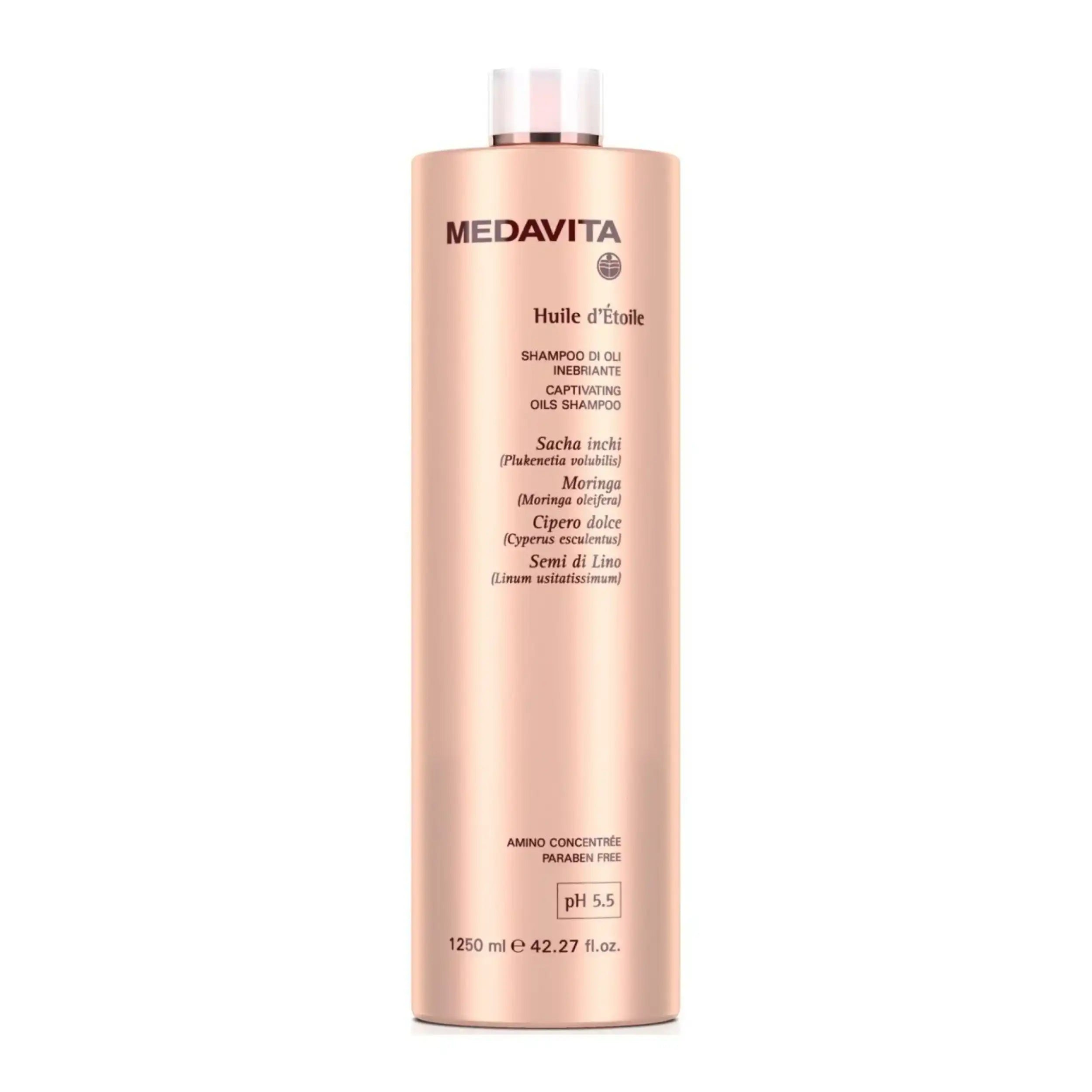 Medavita Huile D'etoile Shampoo di Oli Inebriante 1250ml -  per capelli spenti senza vita