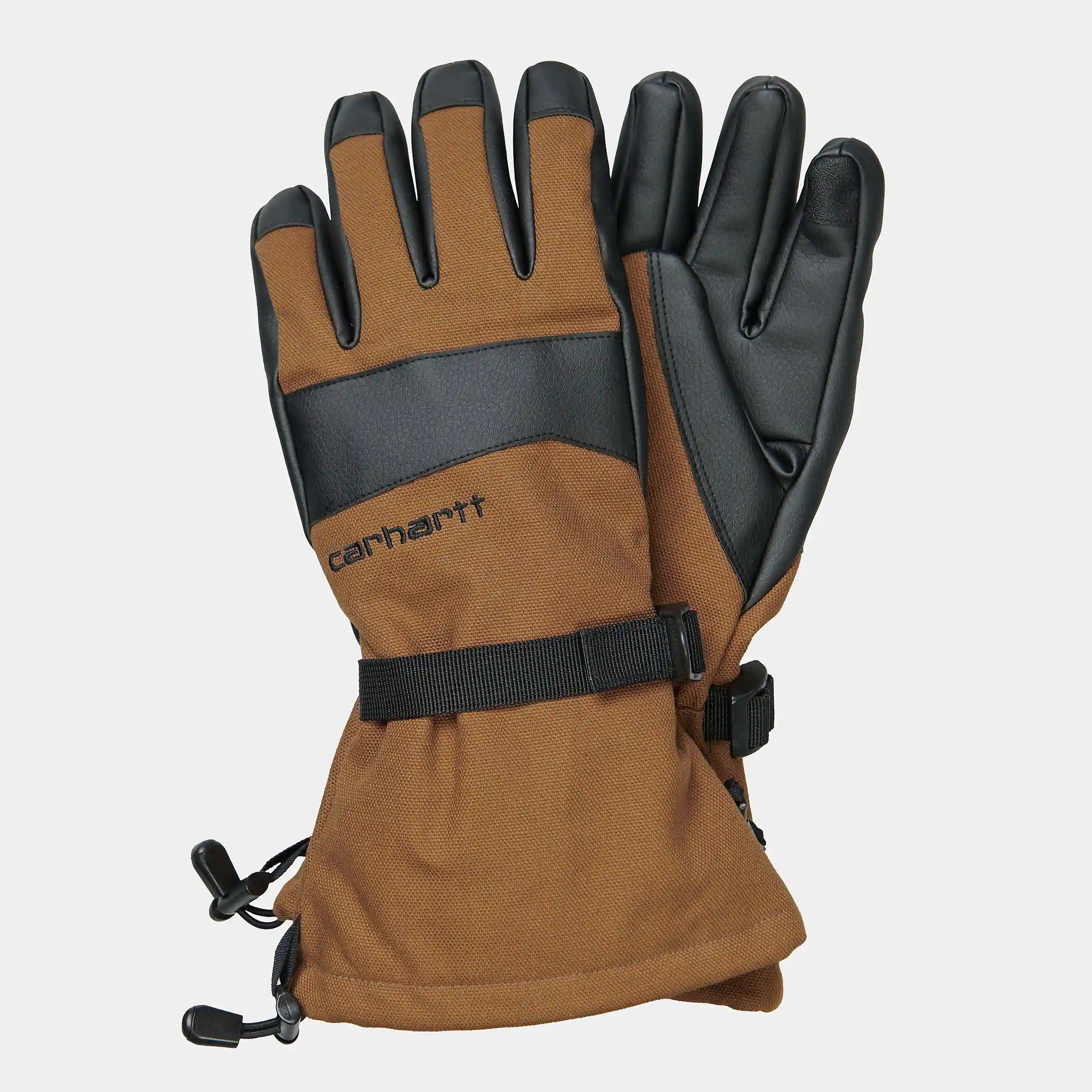 Carhartt WIP Duty Gloves - Hamilton Brown / Black - S-M