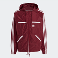 Adidas Classics Windbreaker - Shadow Red / White - XL / Weinrot / 100 % Polyester