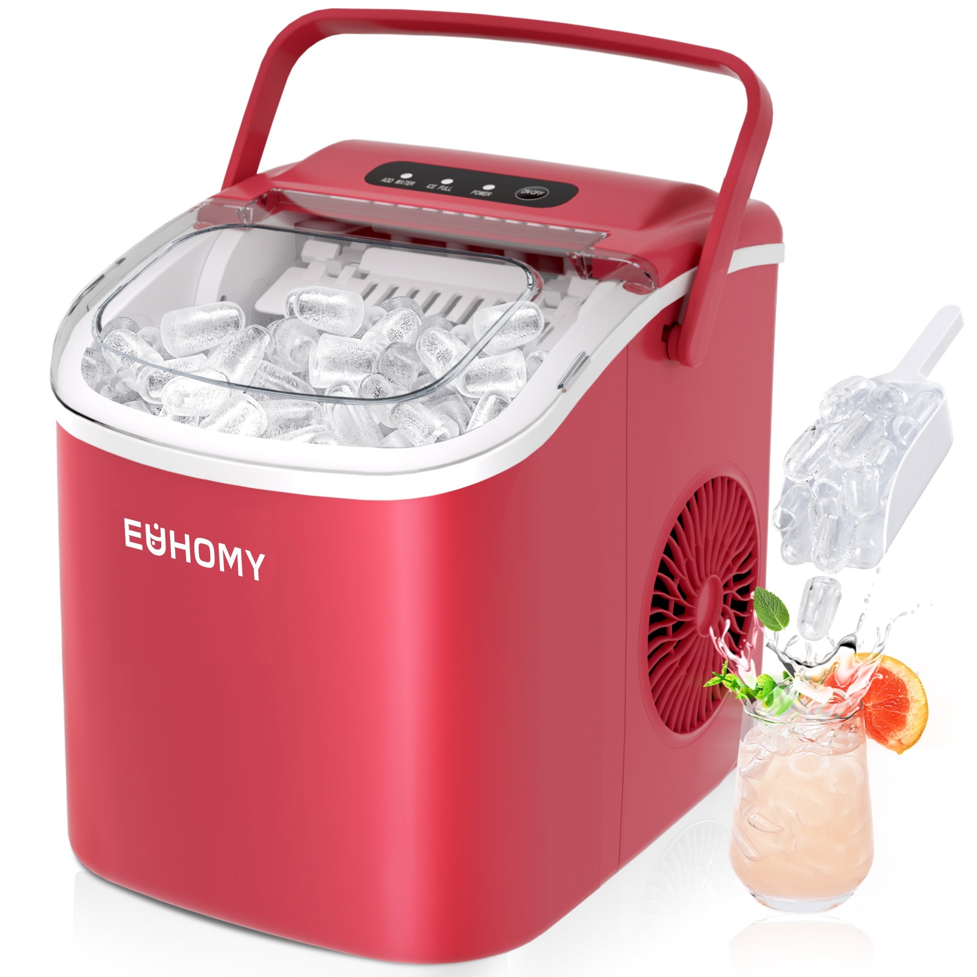 Euhomy Dart H1 Bullet Ice Maker - Red