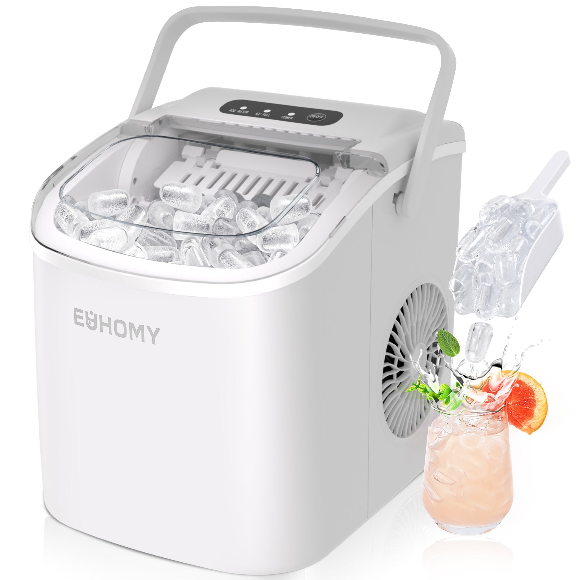 Euhomy Dart H1 Bullet Ice Maker - White