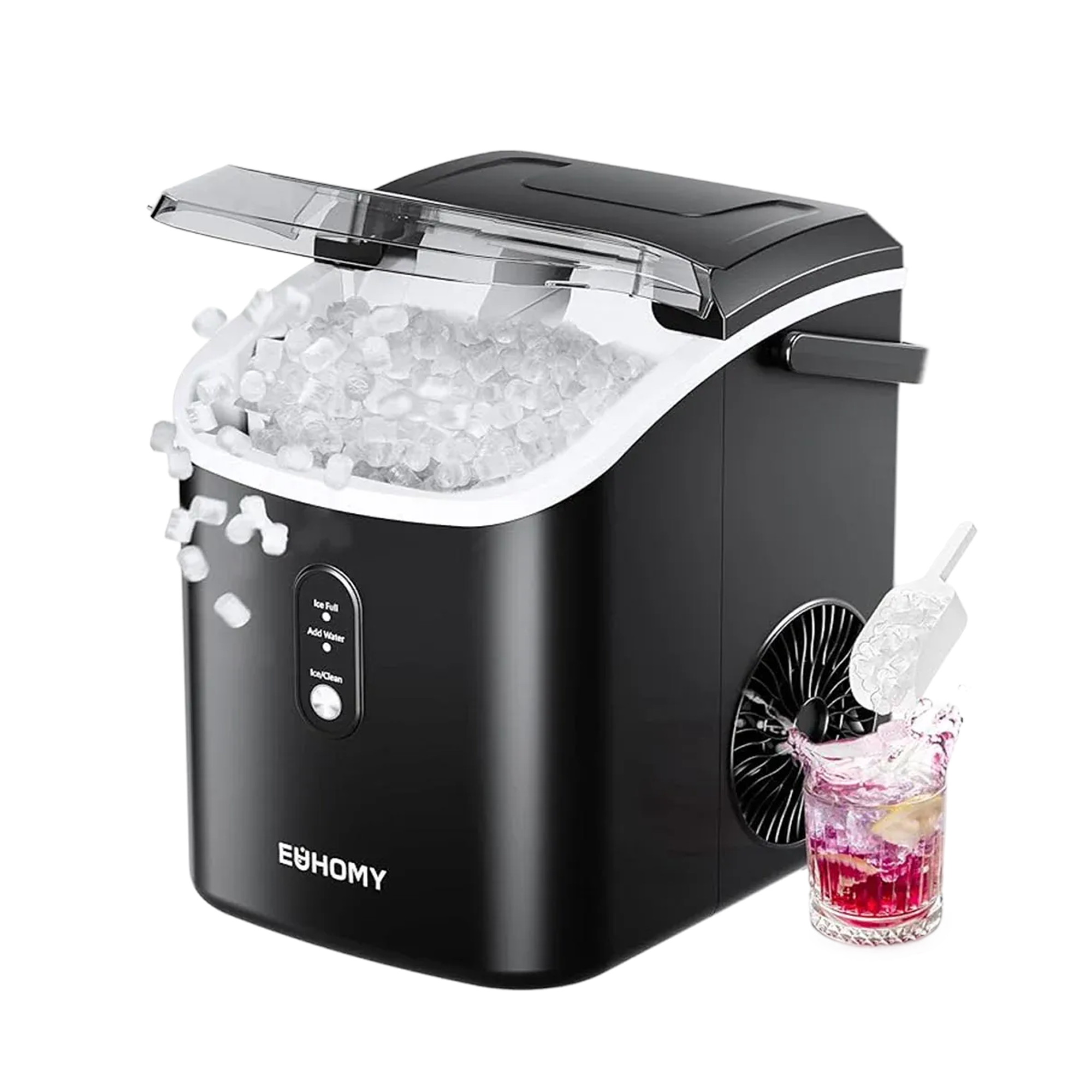 Euhomy Pearl H1 Nugget Ice Maker - Black