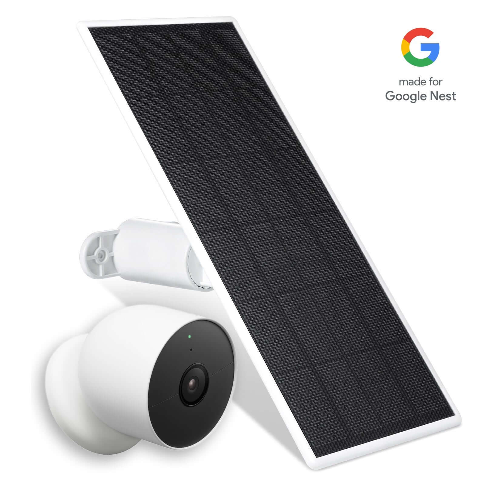 Google Nest Cam (Battery) + Wasserstein Solar Panel Bundle | Made for Google - 1-Pack