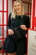 Allie Clutch - Tweed - Deep Navy