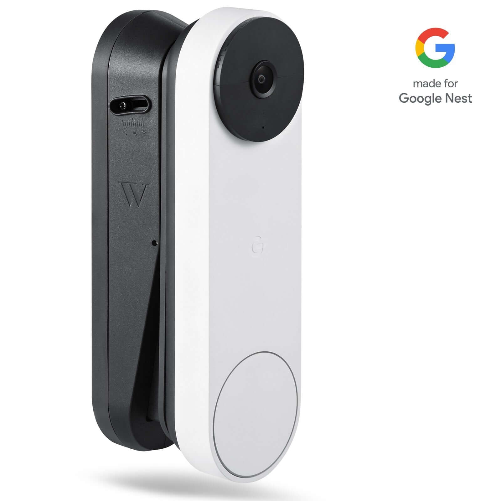 Wasserstein Vertical Adjustable Mount for Google Nest Doorbell (Battery) | Made for Google