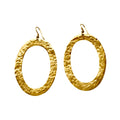Lana Oval Hoops Earrings - Polished Brass