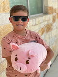 Mel The Pig Mosaic Weighted Stuffed Animal
