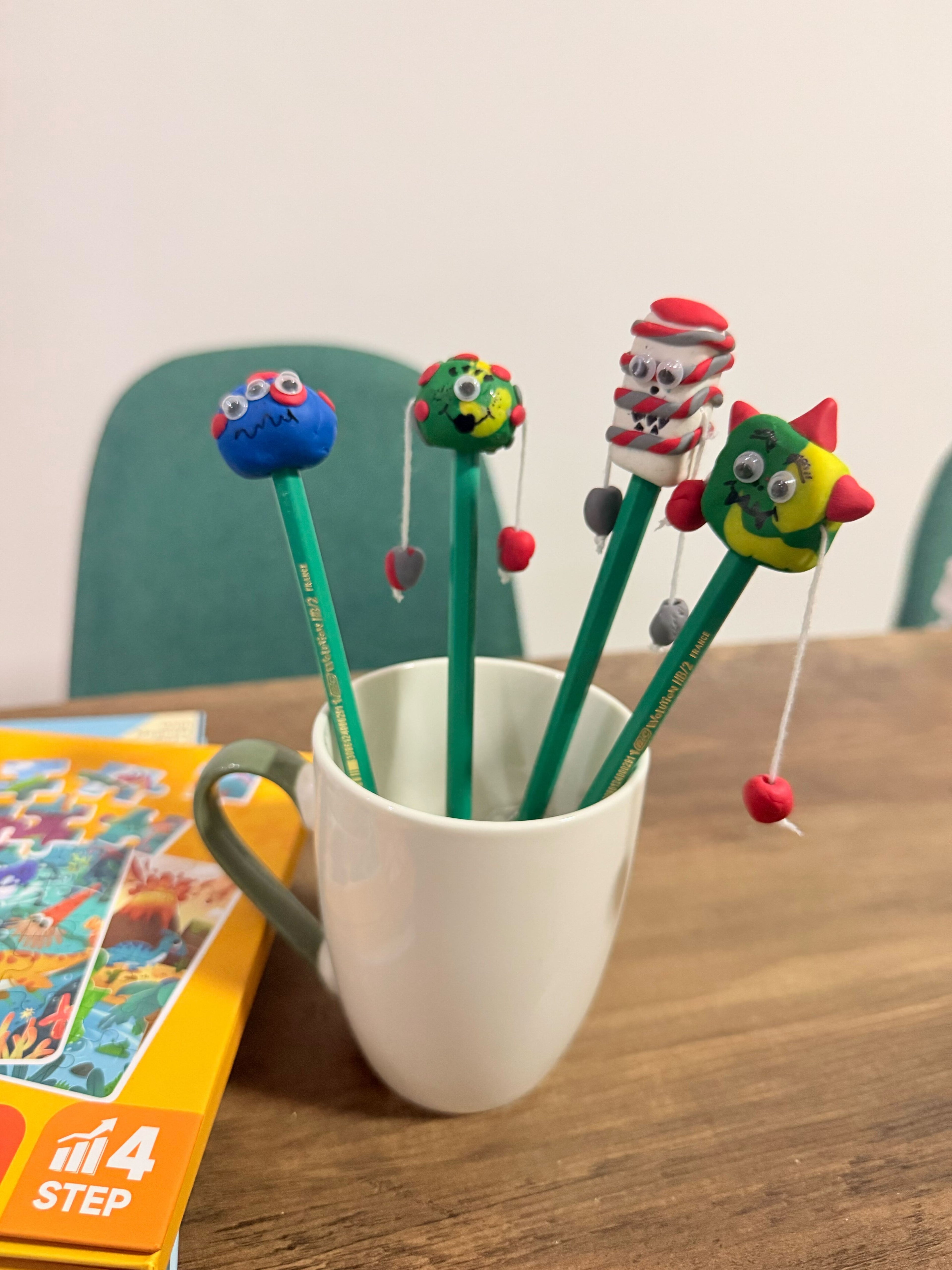 The Clay Monster Pencil Toppers Little Makers Kit