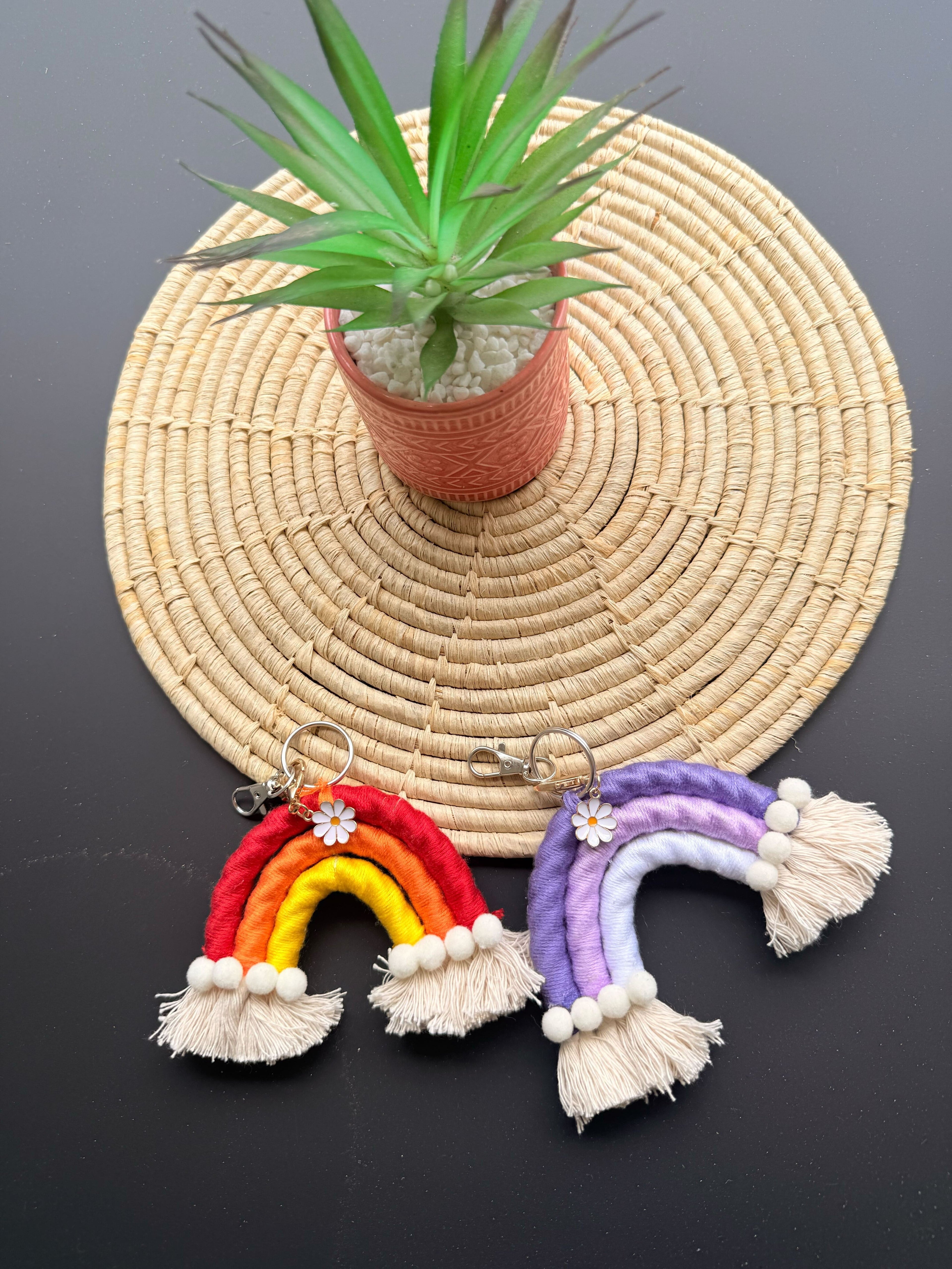 Macramé Rainbow Keychains Little Makers Kit