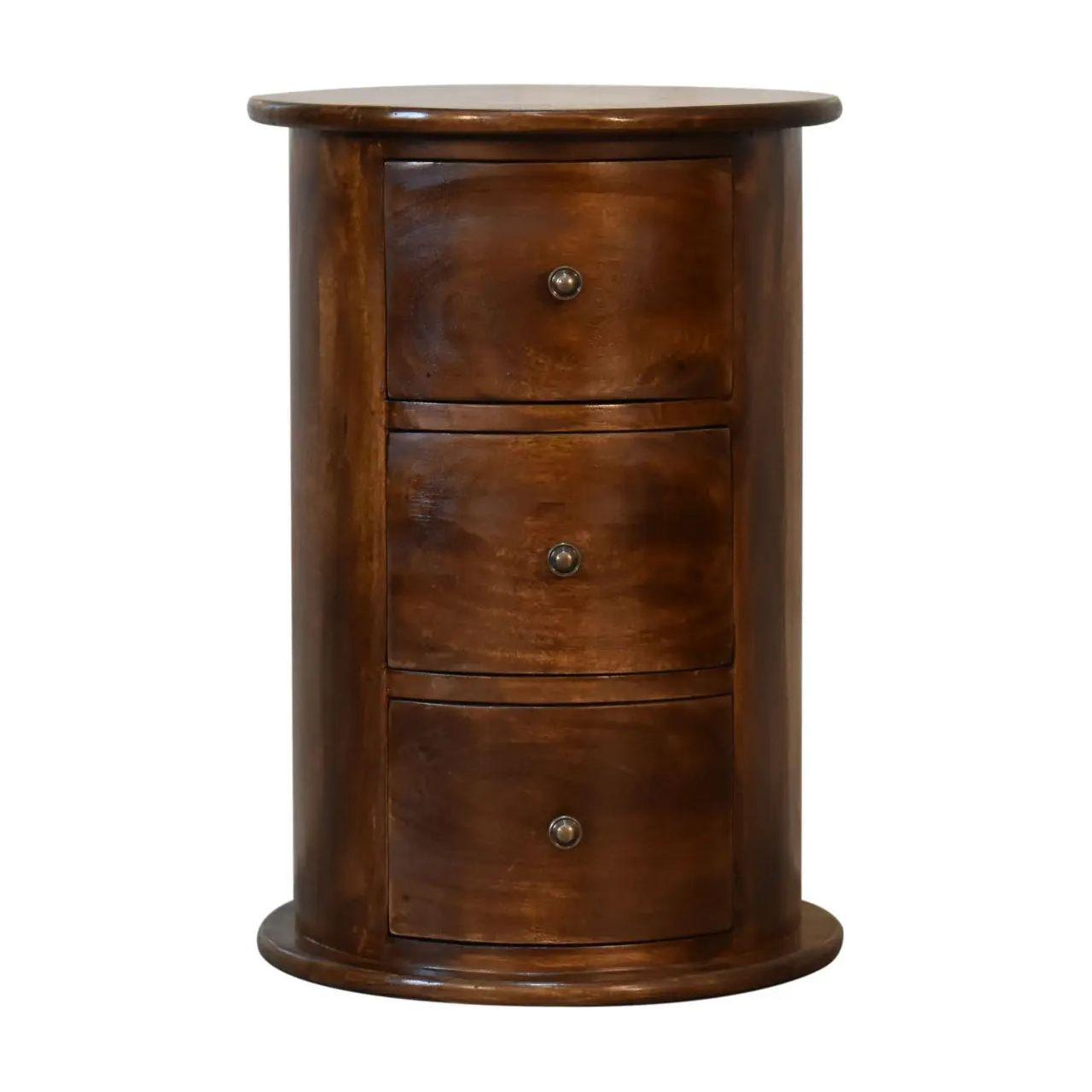 3 Drawer Chestnut Drum
