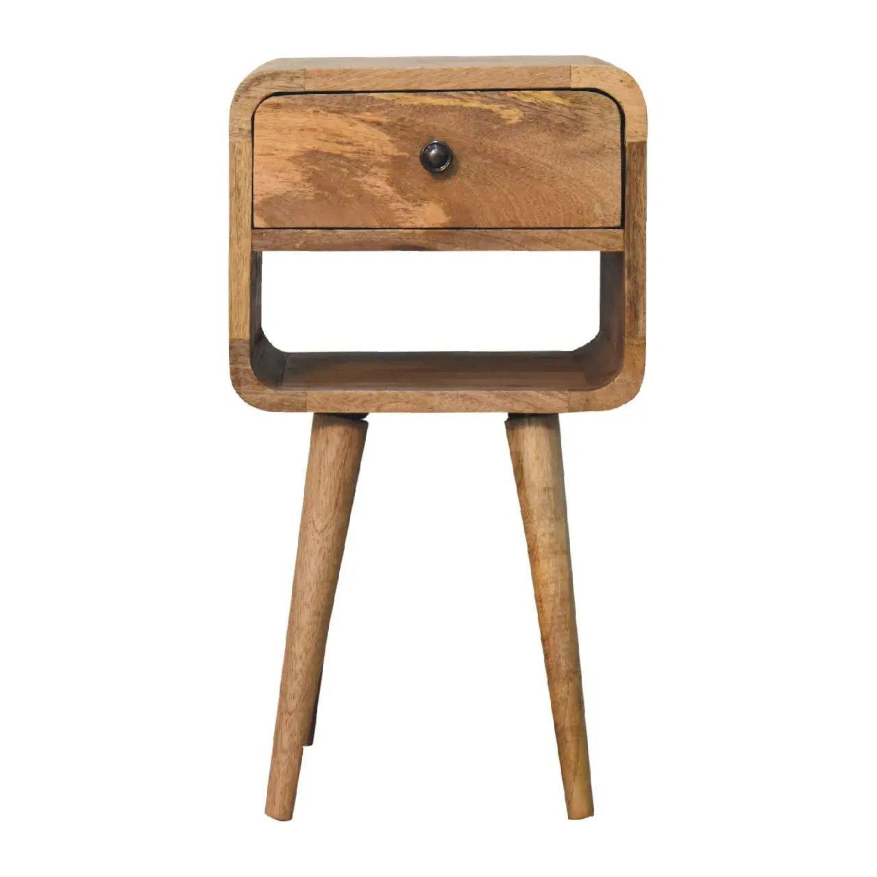 Mini Oak-ish Curve Lower Bedside