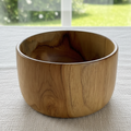 PureForm Handcrafted Solid Wood Bowl – Natural Grain Serving & Decorative Bowl - 7.5in