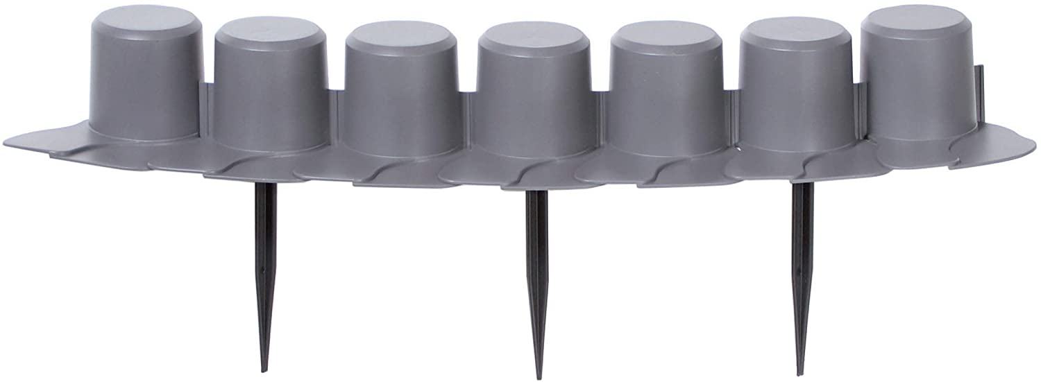 Prosper Plast Ipal7-s443 405 x 6 cm Palisadengarten - Grau (8 Stück)