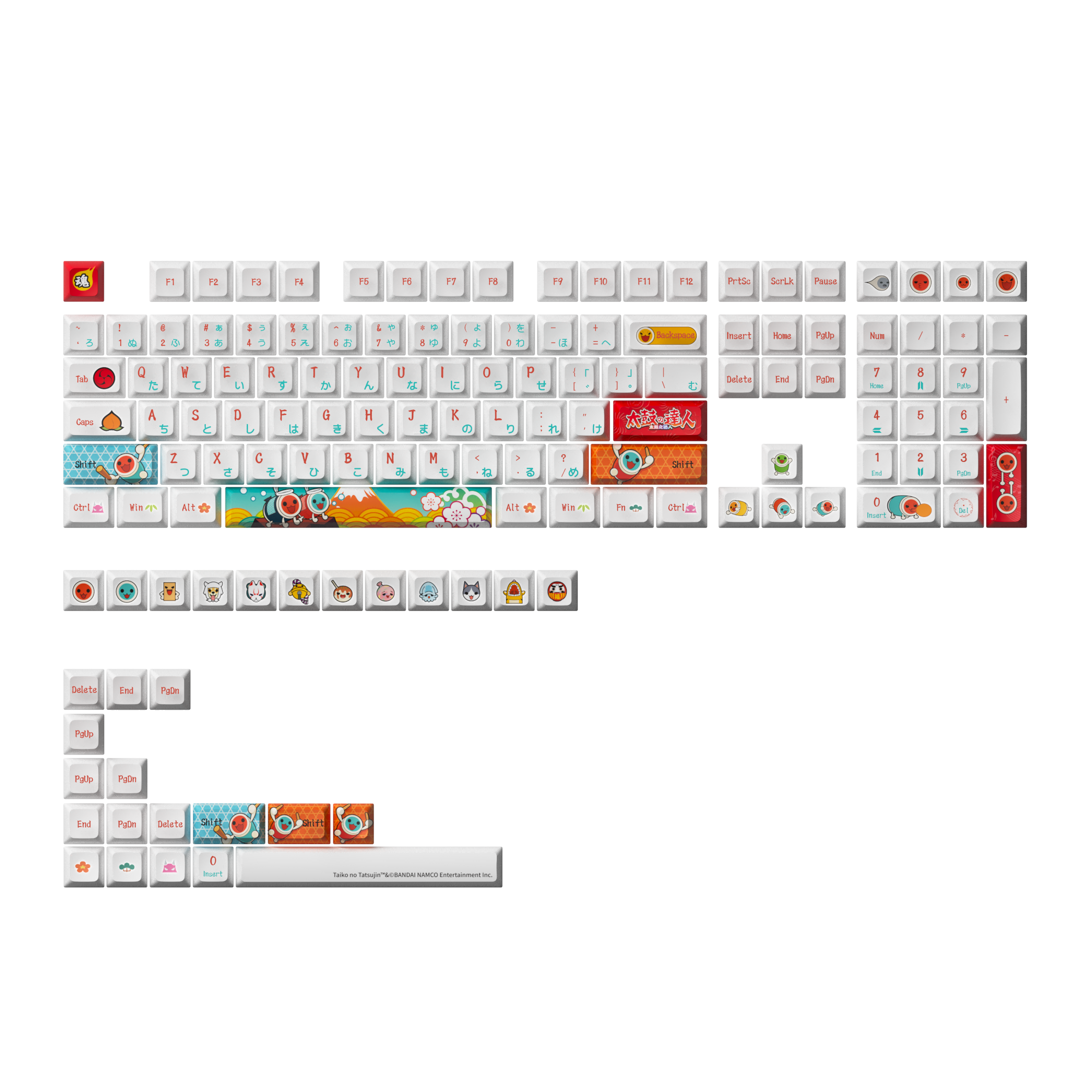 Taiko no Tatsujin Keycap Set (137-Key) - JDA