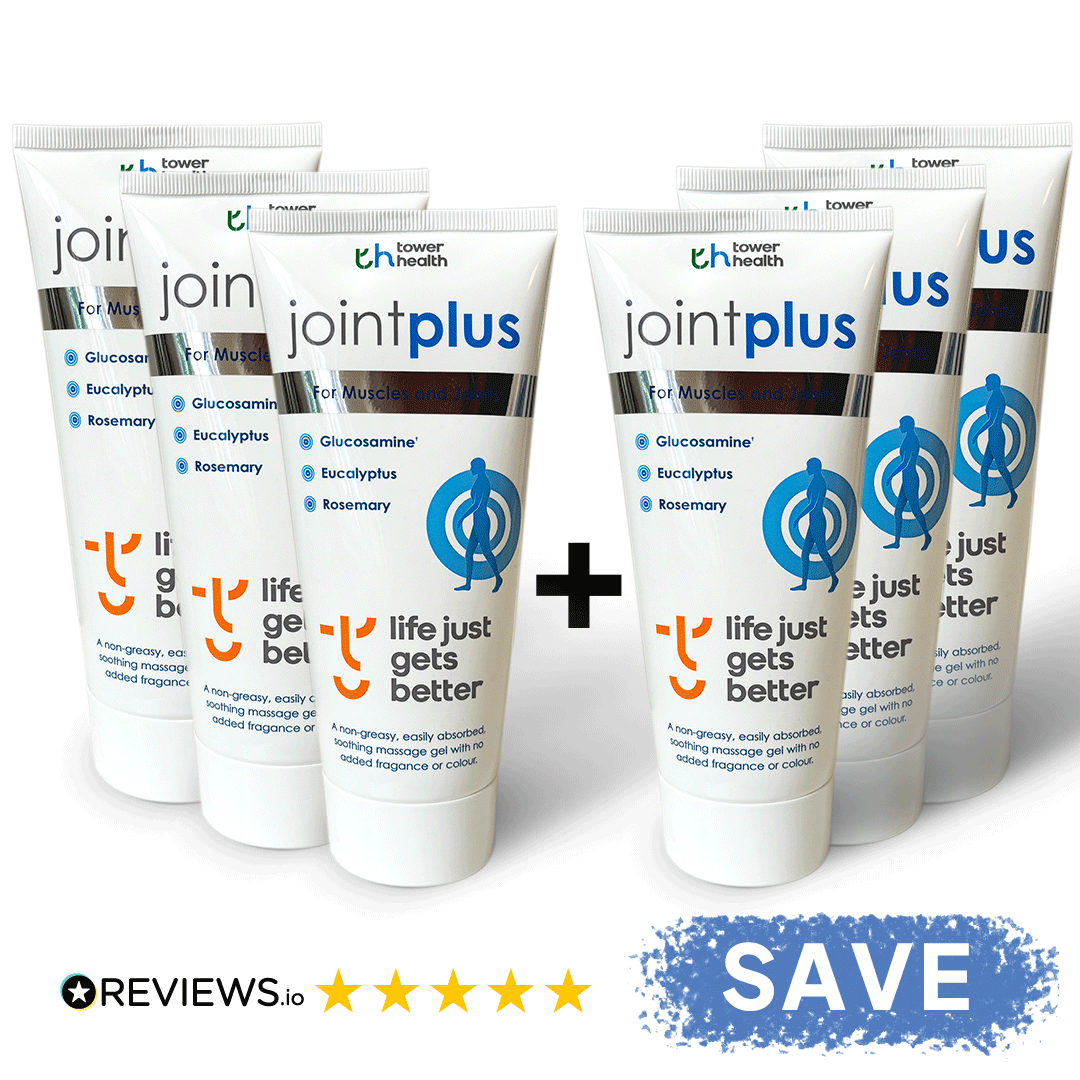 JointPlus - Glucosamine Joint Gel 200ml - Buy 6 Get AND GET A FREE GIFT £14.36/each