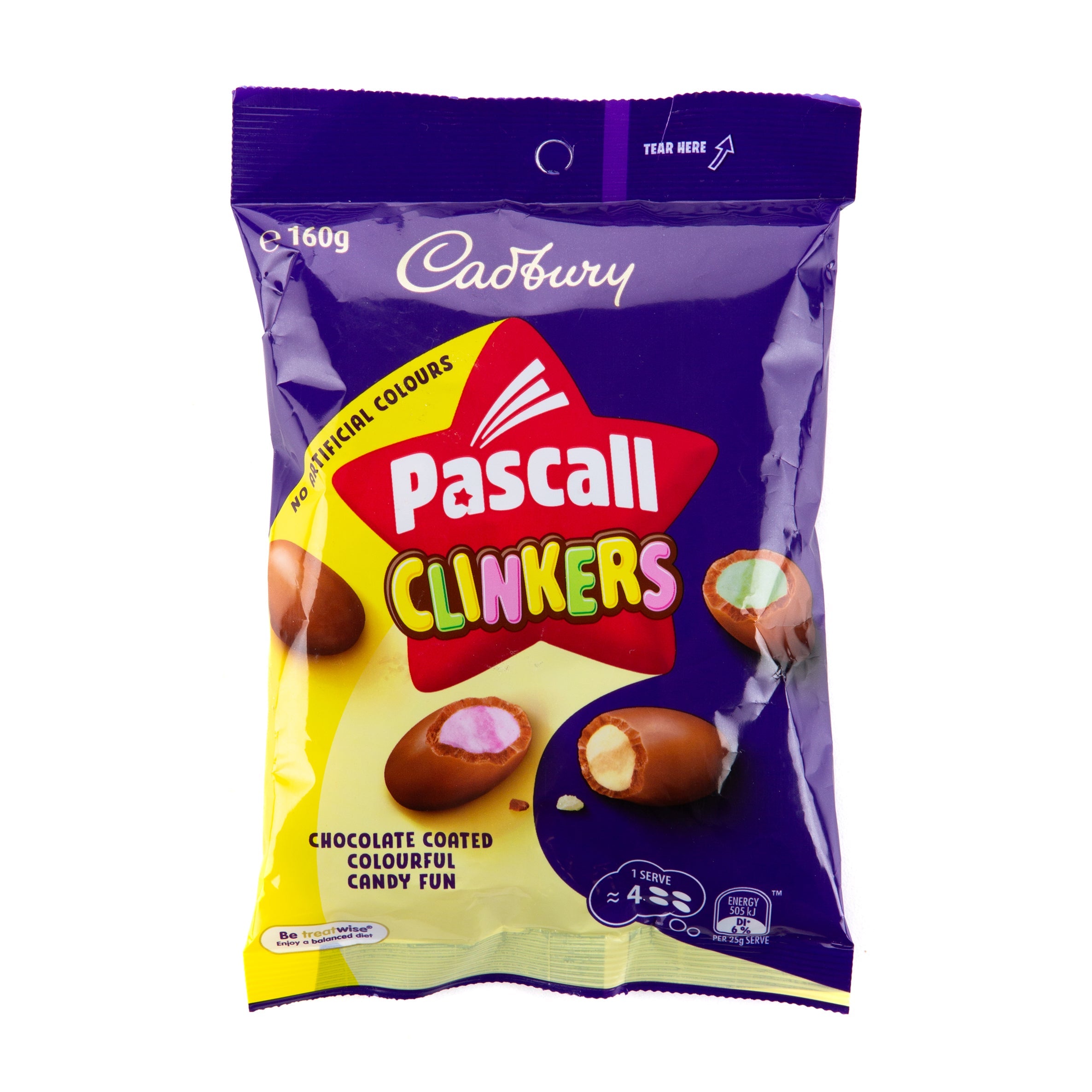 Australian Cadbury Pascal Clinkers Candy Bag (160 gr) - Quantity of 1