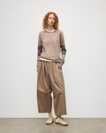 Euna Brown Superfine Cashmere T-Shirt - XS