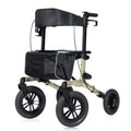KLD-9212 All Terrain Dual-Brake Rollator Walker 12" Wheels - Champagne