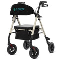 KLD-9218-10 All Terrain Dual-Brake Rollator Walker 10" Wheels - Champagne