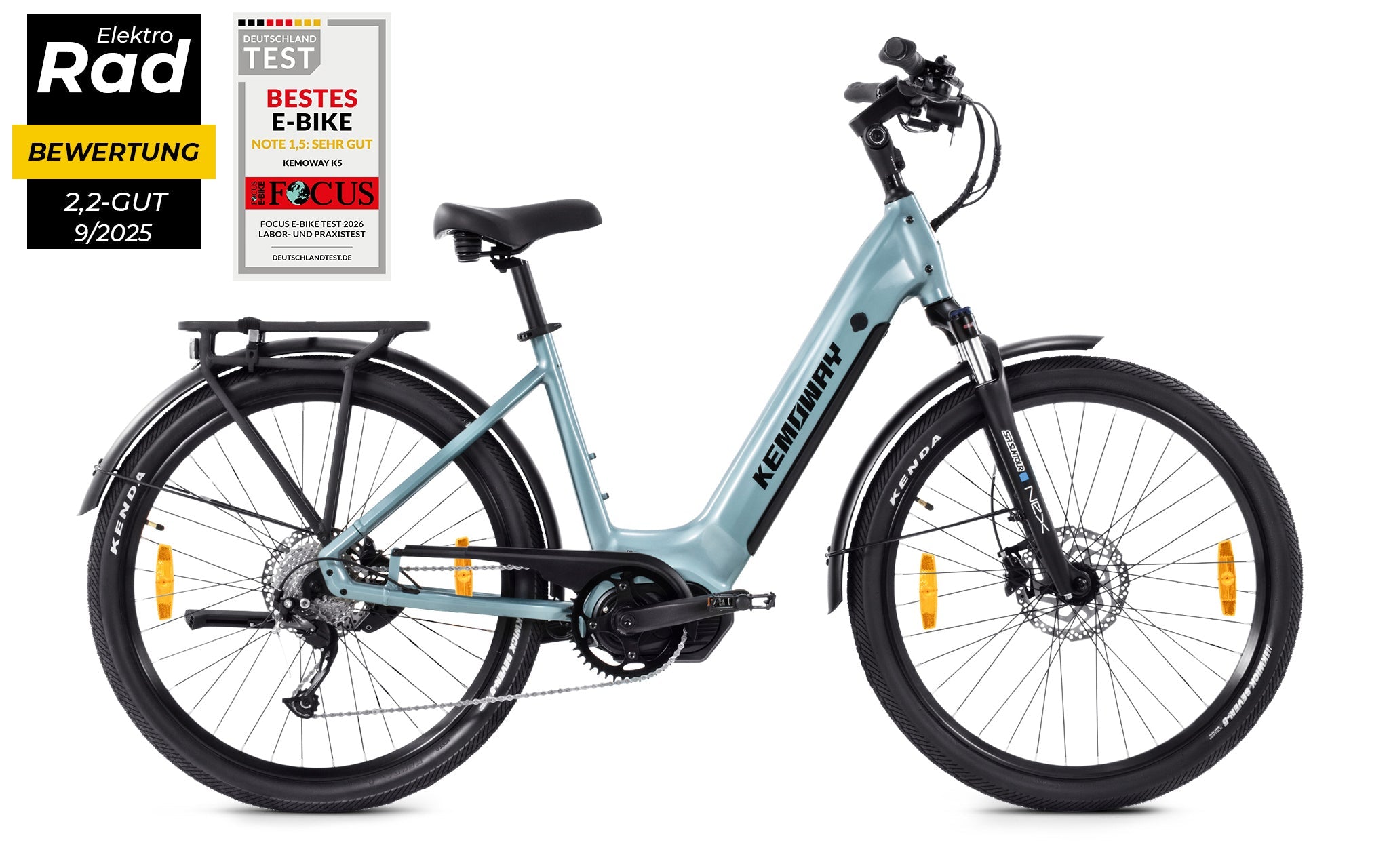 Kemoway City E-Bike K5 - Blau / M/50CM