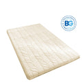 Classic Floor Mattress - Khaki / FULL: 75"L x 54"W / Wheat Pattern (4 IN)-removable cover