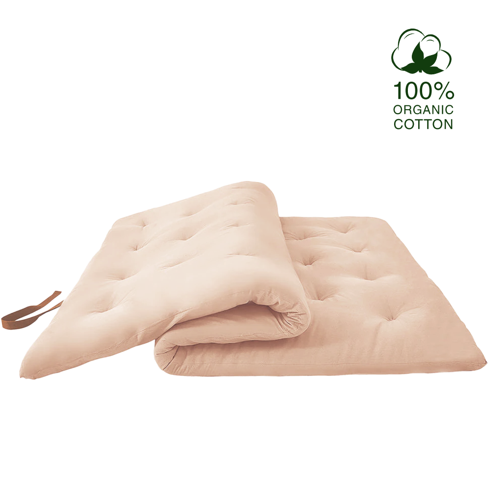 Classic Floor Mattress - Khaki / FULL: 75"L x 54"W / Classic (2.5 IN)-non-removable cover