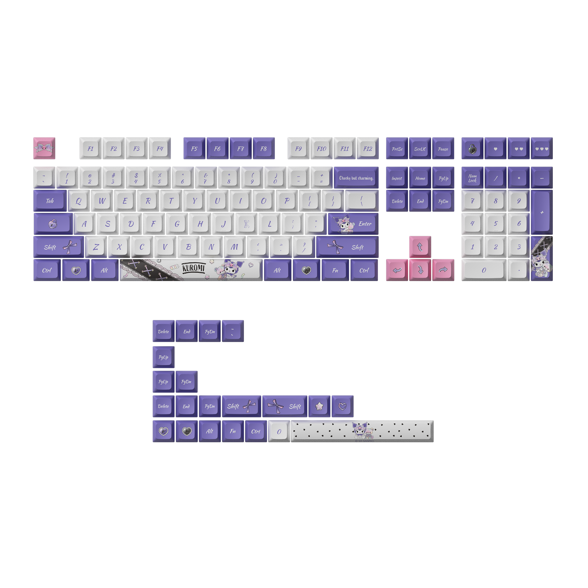 Kuromi Keycap Set - JDA(129-key)