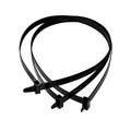 Schwarze Selbstsichernde Kunststoffbänder 55 cm schwarz - 100 Stück