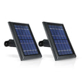 Wasserstein Solar Panel for Wyze Cam Outdoor - Black / 2 Pack