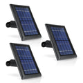 Wasserstein Solar Panel for Arlo Essential Spotlight / XL Spotlight (3 Pack) - Black / 3 Pack