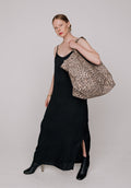 Tara Animal Print Tote Bag In Brown - One Size
