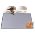 Light Gray Cat Litter Mat with Toy Ball - 38'' x 25''