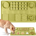 Green Silicone Snuffle Mat Dog Lick Mat with Suction Cups - 32"x20"