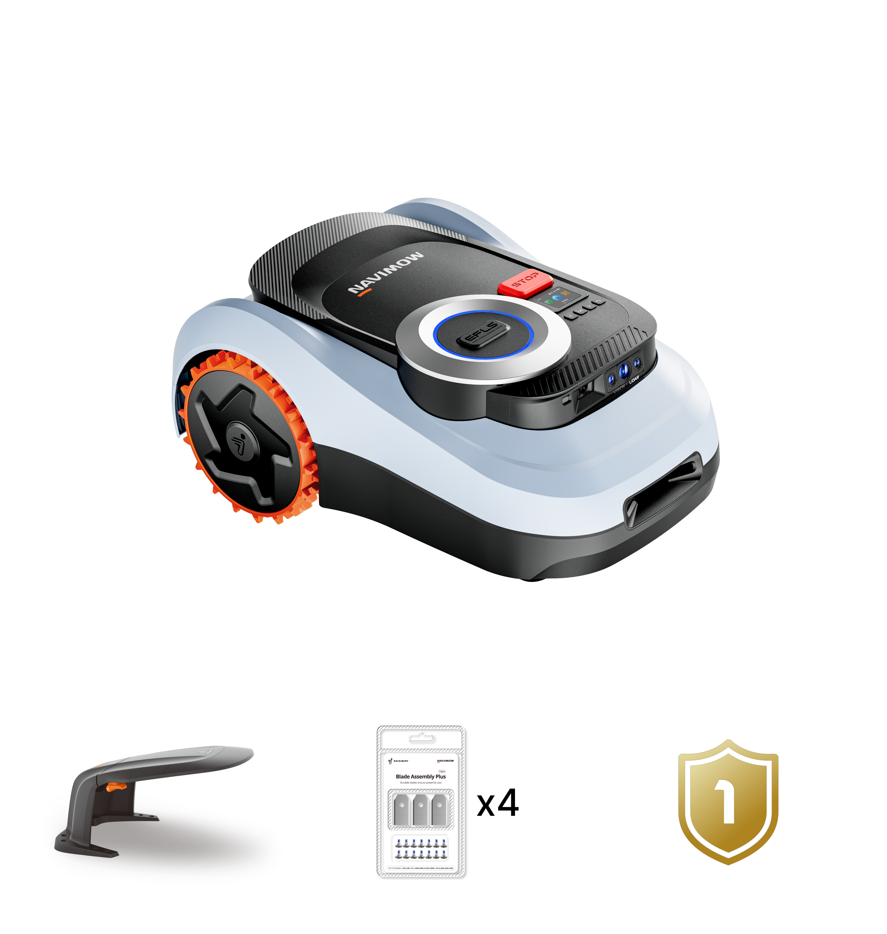 Navimow i2 LiDAR Robot Lawn Mower - Navimow i208 LiDAR | Worry-Free Bundle