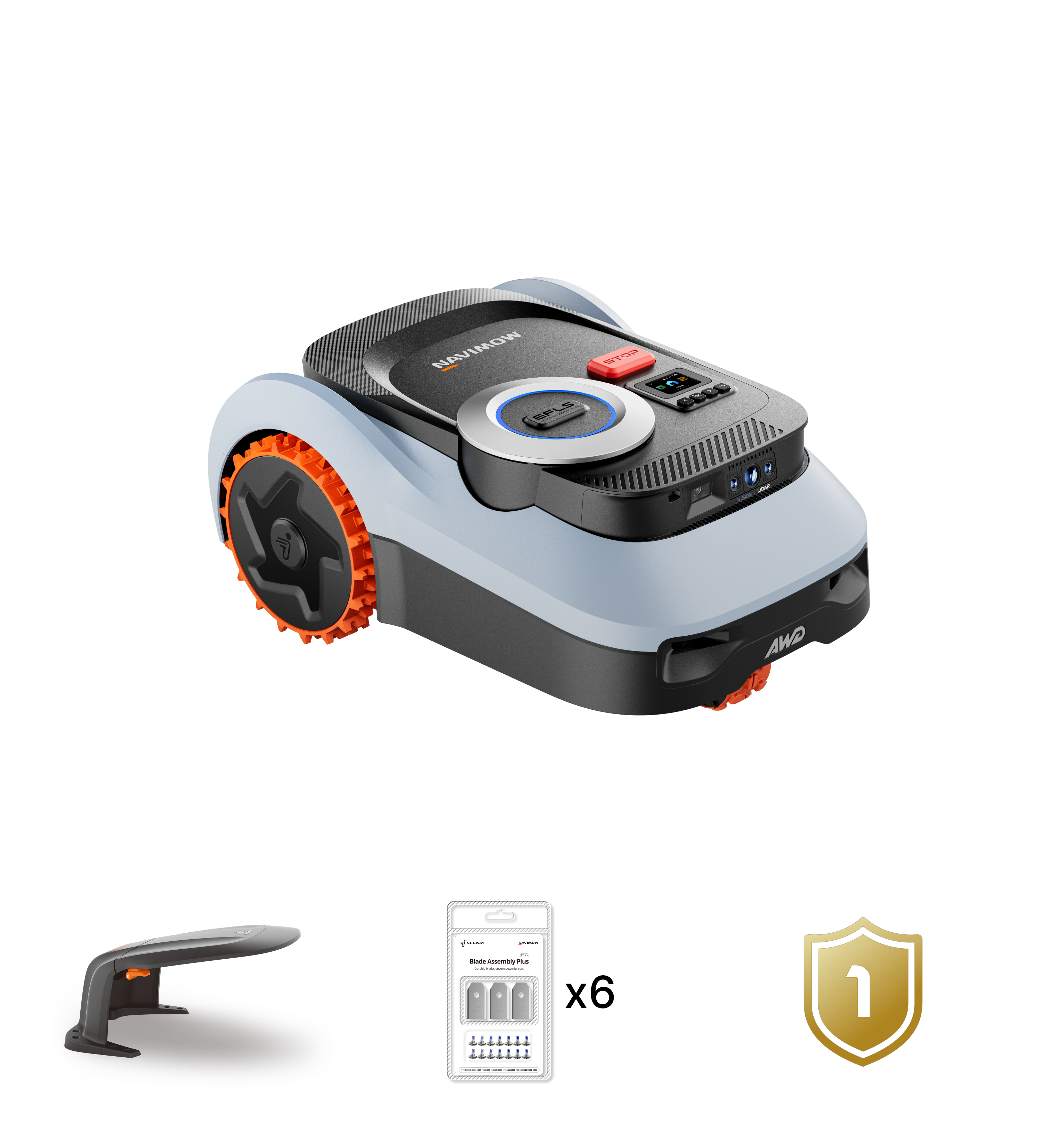 Navimow i2 LiDAR Pro Robotgräsklippare - Navimow i220 LiDAR Pro | Bekymmersfritt Paket
