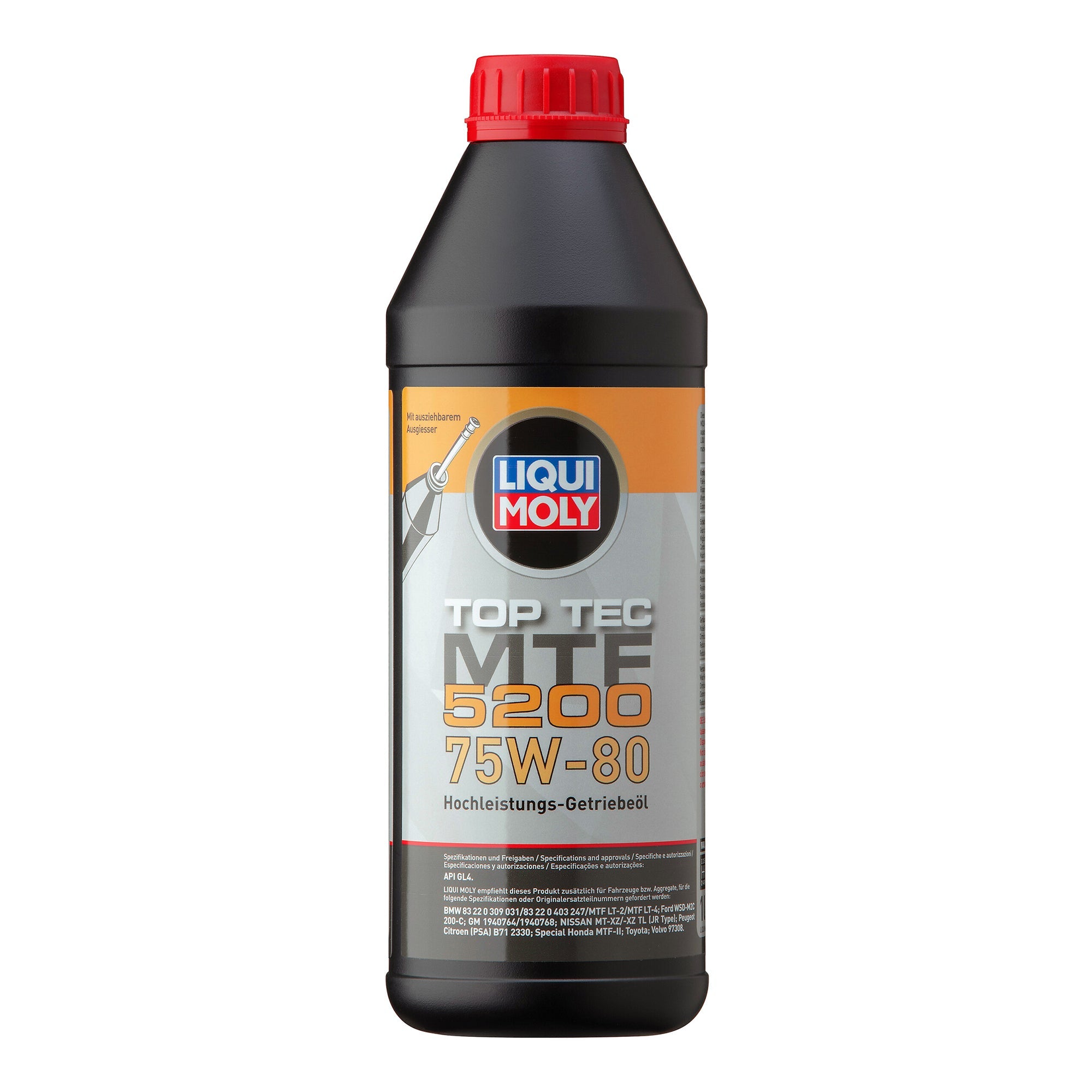 Liqui Moly 20845 Top Tec 5200 75W-80 Manual Transmission Fluid - (1 Litre)