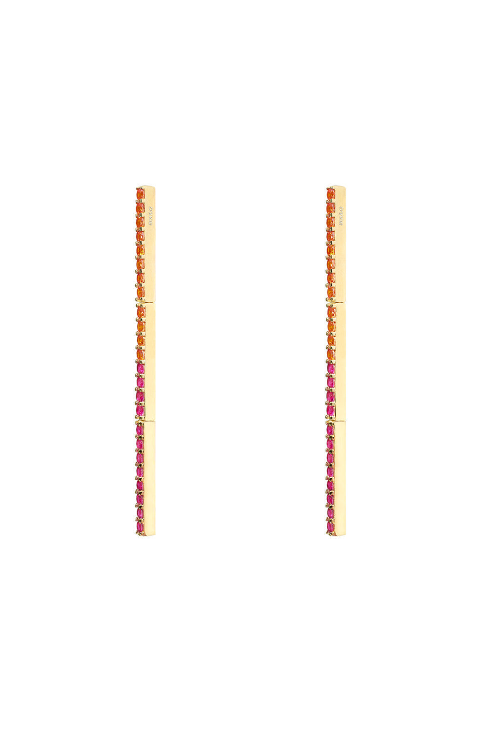 Boulo Long Story Earrings Pink - One Size